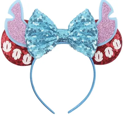 Lilo And Stitch Minnie Mouse Ears- Disneyland- HANDMADE Lilo & Stitch Mickey • $12.99