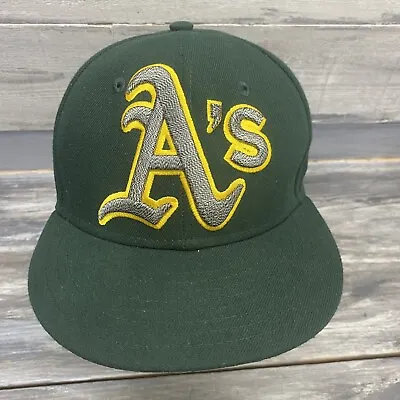 Oakland Athletics Hat A’s New Era MLB On-Field Youth 59FIFTY Snapback Green • $7