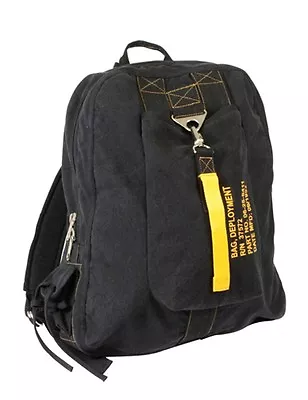 Rothco 9765 Vintage Canvas Flight Bag - Black • $43.99