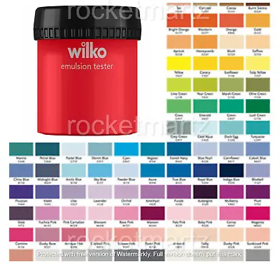 £7.25 • Buy Wilko Emulsion Tester Paint Pots For Wall & Ceiling 75ml- Various Colours