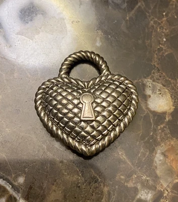 $65 • Buy Judith Ripka Puffed Heart Lock Pendant