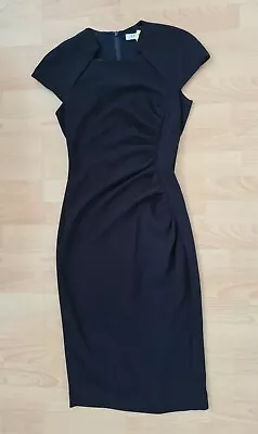 £35 • Buy LK Bennett Davina Navy Blue Dress Size 6