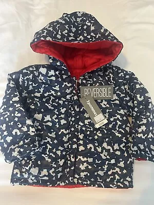 3 Pommes Baby Boys Reversible Coat Age 9-12 Months • £16.50