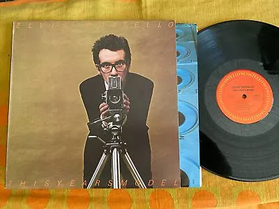 Elvis Costello This Years Model Original US Vinyl Promo Stamp Costello Labels • $21