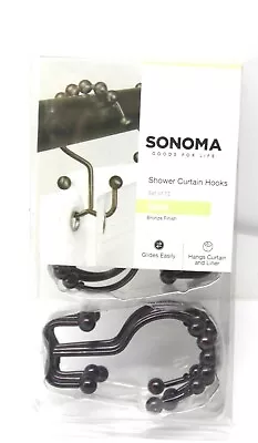 $10 • Buy Sonoma Bath Sonoma Double Shower Curtain Hooks 12 Pack