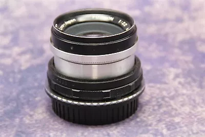 Fuji Fujinon 55mm F2.2 M42 Screw Mount Lens With Canon EF Adapter TESTED • $44.95