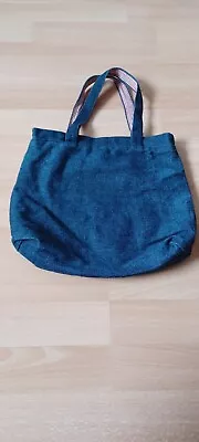 Denim Small Bag With Gingham Lining  • £4