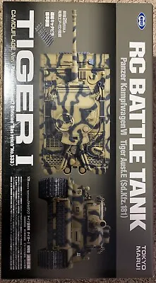 Tokyo Marui 1/24 RC Battle Tank German Heavy Tank Tiger I Camouflage Ver. • $250