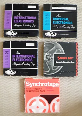 5 X 7  Reel To Reel Tapes Boxed With Leader Tapes • £12.99