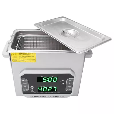 3.2L Ultrasonic Cleaner Touch Jewelry Glasses Cleaning Tool UK Plug 200-240V SD0 • $301.15