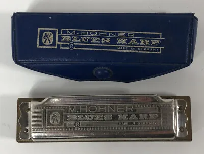 VINTAGE OLD M. HOHNER BLUES HARP Made In Germany Harmonica  Mouth Organ • $14.99