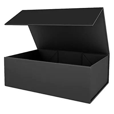 Black Gift Box 10 X 6 X 3 With Magnetic Closure Lid Gift Box For Presents • $10.76