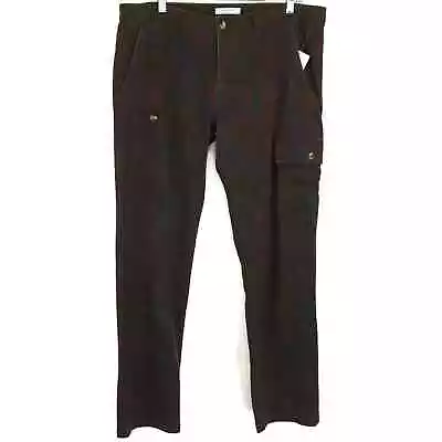 Marc Ecko Mens Cargo Pants Green Wine Glen Check Camouflage Stretch 34 X 32 New • $50.48