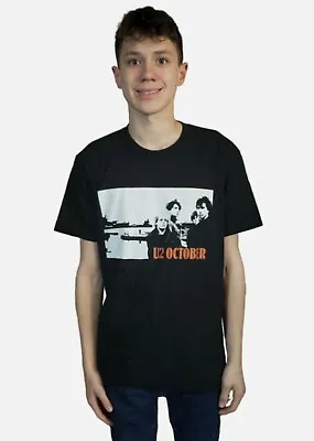 Black U2 Rock Band Concert T-Shirt October Album NWOT • $13.99