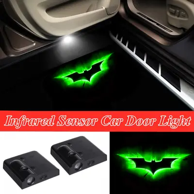 2Pcs LED Green Batman Car Door Welcome Laser Projector Ghost Shadow Lights • $18.04