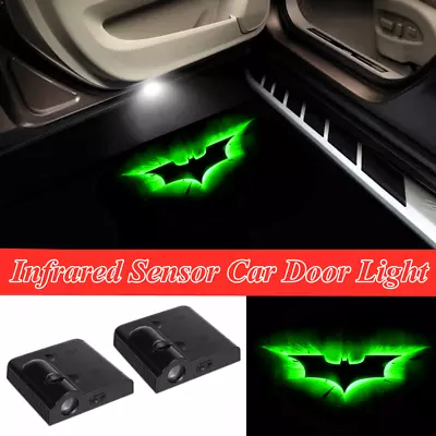 $18.04 • Buy 2Pcs LED Green Batman Car Door Welcome Laser Projector Ghost Shadow Lights