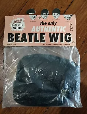 Beatles Original 1960s Lowell Authentic Beatle Wig Sealed  Original Header Card • $65