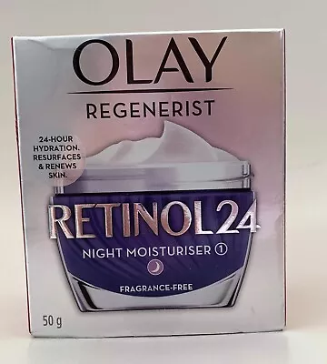 Olay Regenerist Retinol 24 Night Moisturiser Fragrance Free 50g • $30.95