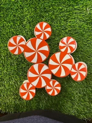 Mickey Peppermint Hair Claw Clip Minnie Mouse Big 5  X 3.5  Disney Inspired • $10