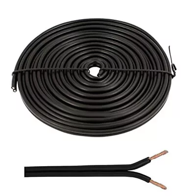 25m Black Loud Speaker Cable Wire Ideal For Car Audio & Home HiFi Extension • £5.97