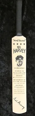 $145 • Buy Neil Harvey Ex Australian Cricketer Signed Mini Cricket Bat