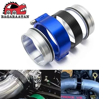 $29.59 • Buy 3.5'' 90mm HD Clamp Intake V-Band Clamp Quick Release For Intercooler Pipes Blue
