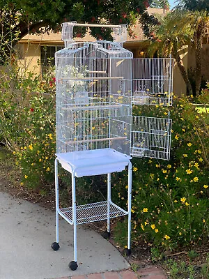 66-Inch LARGE Open Top Canary Parakeet Cockatiel LoveBird Finch Bird Cage Stand • $59.89