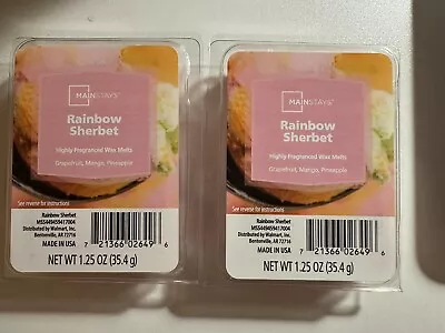 2 Pack Mainstays Scented Wax Cubes RAINBOW SHERBET   1.25 OZ • $7.69