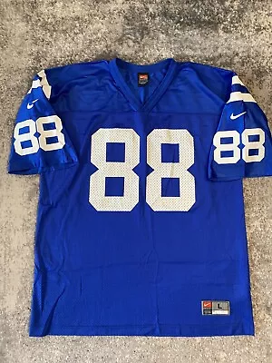 VTG Nike Indianapolis Colts Marvin Harrison Jersey Men’s L Blue Y2K • $25