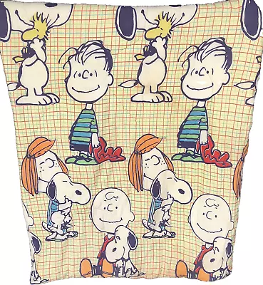 Vintage 1970's Snoopy Peanuts Schulz Sleeping Bag Blanket 60 X 80  - JCPenney • $40