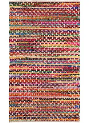 £17.99 • Buy Mandira Cotton Rag Rug 100% Recycled Cotton Indian Crafts