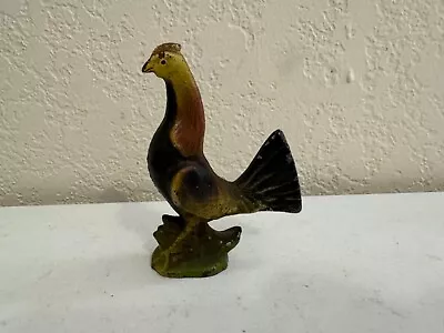 Vintage Antique John Wright Painted Cast Iron Chicken / Rooster Bottle Opener • $40