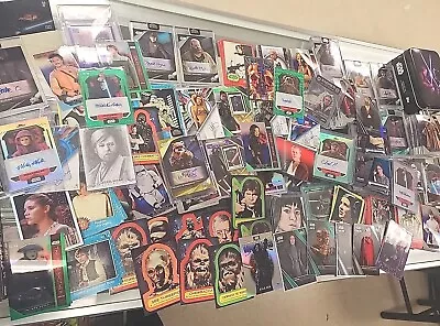 Star Wars Card Collection Lot Autos  Refractors Numbered & More Vintage To New • $15.95