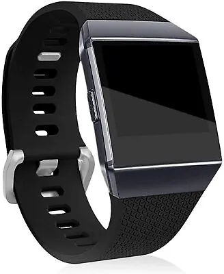 $16.83 • Buy Fitbit Ionic Band Replacement Band Silicone Wristband, Women Men (Large, Black)