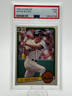 1983 Donruss Baseball #586 Wade Boggs Boston Red Sox RC - PSA 7 NM • $3.04