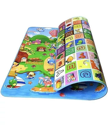 Baby Toddler Crawling Waterproof Educational Play Mat- 200x180cm • £3.75