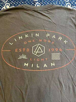Rare NWOT Official Linkin Park ‘One More Light’ Milan Concert Tour Shirt Medium • £77.09