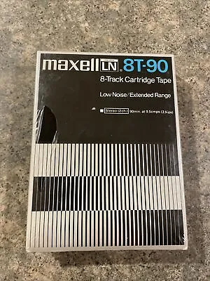 Maxell LN 8T-90 Blank 8 Track Tape Cartridge Hi Fi Stereo Extended Range(Sealed) • $15.84