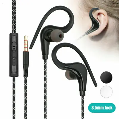 Wired In-Ear Sport Hifi Earphone Earbuds Over Ear Hook Headphone 3.5mm With MIC • $7.69