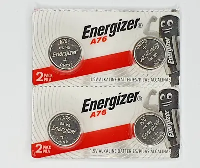 4x Energizer A76 / LR44 / AG13 Alkaline Batteries 1.5V Expiry 12/2025+ MELB • $6.10