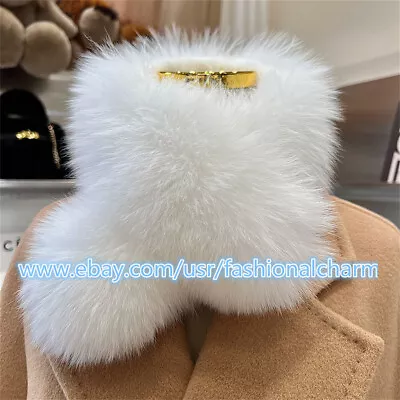 Women's Real Fox Fur Scarf Warm Collar Shawl Scarves Stole Soft Neckerchief Wrap • $45