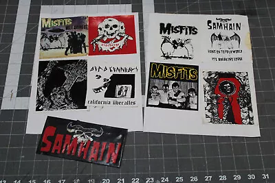 Misfits Samhain Discharge Dead Kennedys Vintage 1980s Stickers Punk Hardcore • $30