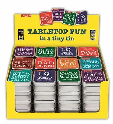 Lagoon - Table Top Fun In A Tiny Tin - 8 Designs Available • £6.50