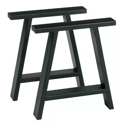 £43.99 • Buy Pair Of Metal Steel Legs Industrial Style Base Frame For Dining Table Desk Bench