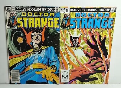 Doctor Strange #56 58 2nd Series 1982 Marvel Comic Lot Origin Retold Roger Stern • $1