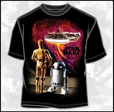 Star Wars Nebulas Empire End Scene Body Print T-Shirt XL NEW UNWORN • £15.19