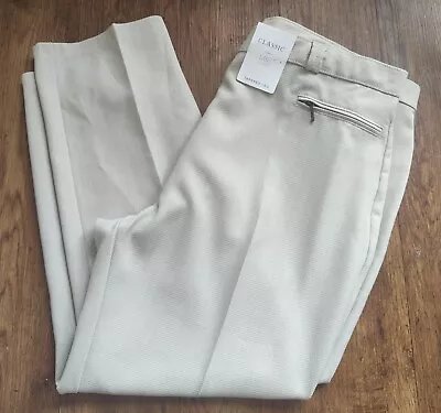 M&S Classic Tapered Leg Trousers UK 20 & 22 SHORT • £11.99