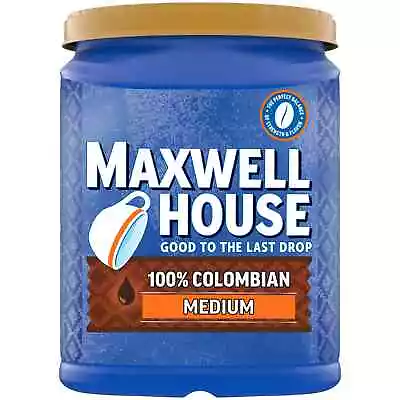 Maxwell House Medium Roast 100% Colombian Ground Coffee 37.7 Oz. Canister • $14.90