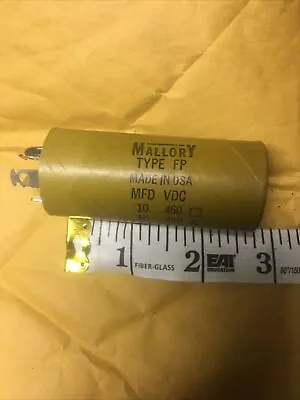 NEW Mallory 20 MFD UF 450 V Dc VDC Capacitors TYPE FP 235-7404 HP 0180-0016 85’C • $13.69
