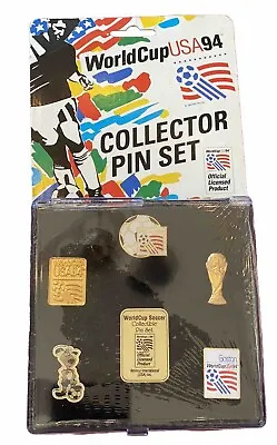 Vintage FIFA 1994 World Cup USA 94 Soccer Collectible Aminco Pin Set Of 6 - New • $12